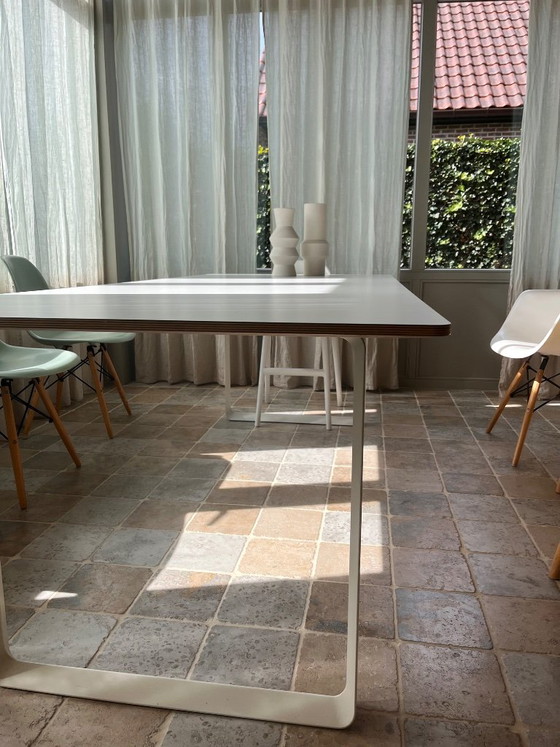 Mesa de comedor Muuto 70/70 Blanca – Mesas de comedor, Madera, Aluminio (photo 2 of 5)