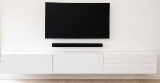 Designer Wall-Mounted Unit / TV Unit ALEA – 300 cm – white lacquer – new price ± €6,000 – TV furniture, Wood (photo 4 of 5)