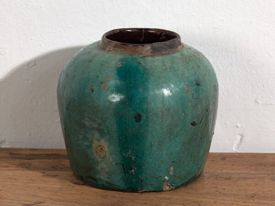 Antieke smaragdgroene vaas (ca. 1820) #13 – Vazen (photo 24 of 28)