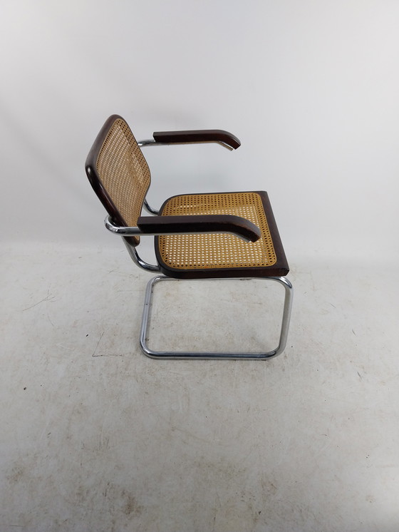 Image 1 of 1 X Cesca Tube Frame Arm Chair By Design By Marcel Breuer.