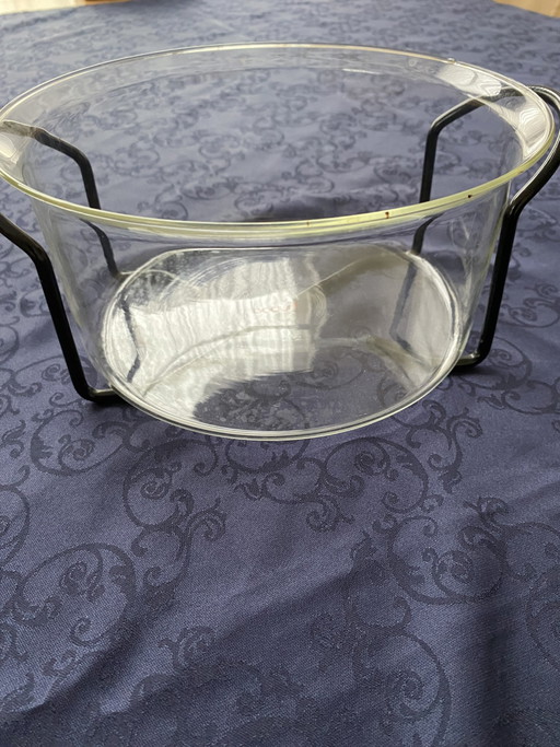 3 Bodum Vintage Hot Pot Ciotole Con Supporto – servies, Glass, Metal (photo 2 of 11)