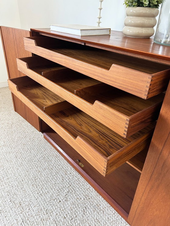 Image 1 of Teak sideboard Peter Hvidt and Orla Mølgaard Nielsen 50's