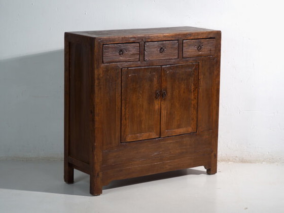 Grenen dressoir met drie laden en twee deuren – China, circa 1950 (photo 6 of 40)