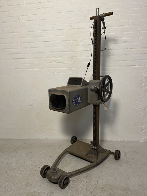 Hella Scheinwerfer Vintage Industrie Retro Stehlampe Stehlampe in