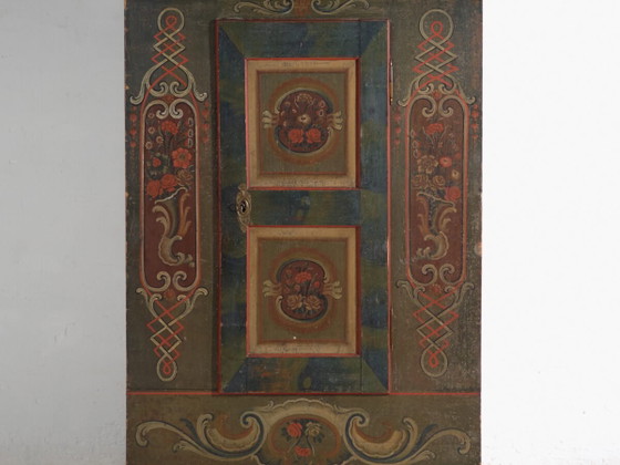 Folk Art Painted Cabinet, Central Europe, dated 1814 – Storage cabinet (photo 2 of 10)