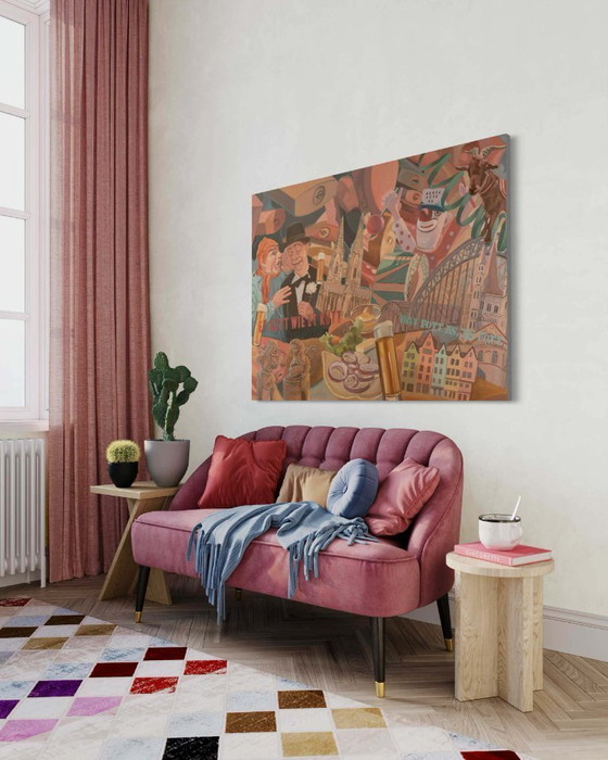 Image 1 of Colonia, 120 x 90 cm, huile sur toile, Sandra Kolondam