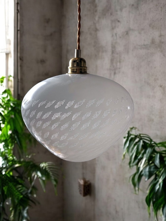 Image 1 of Vintage White Hanging lamp