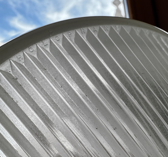 Image 1 of Holophane glass chandelier, 1970s