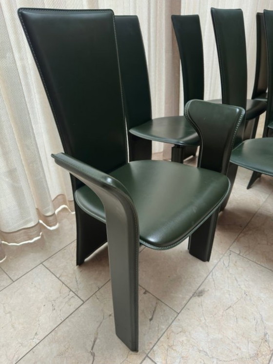 Image 1 of 6 chaises de salle à manger Pietro Constantini « Frag »