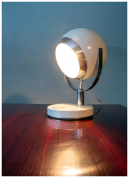 Tafellamp of wandlamp Oogbal 1970