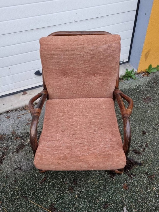 Image 1 of 1980 rattan living room