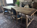 Eettafel uit massief olm (iep)