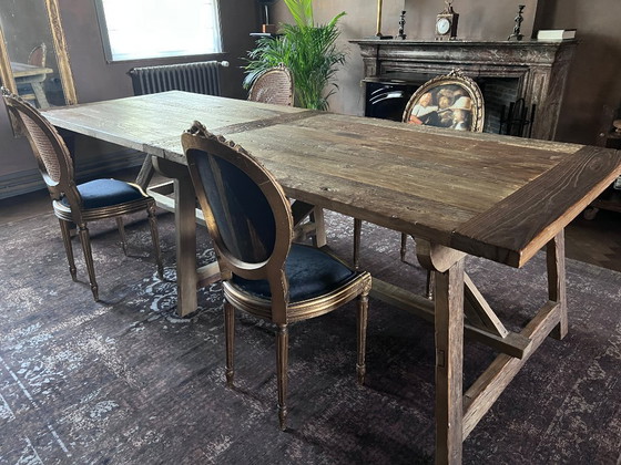 Image 1 of Solid elm dining table