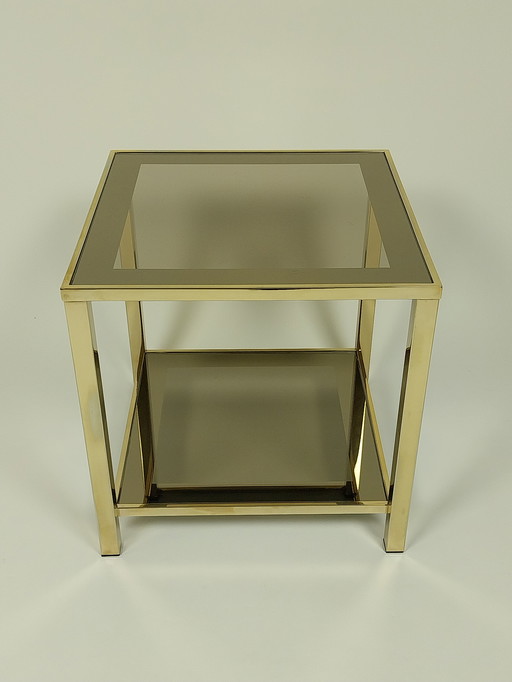 Belgo Chrom - De Wulf - Bijzettafel - Hollywood Regency Stijl - Jaren 70