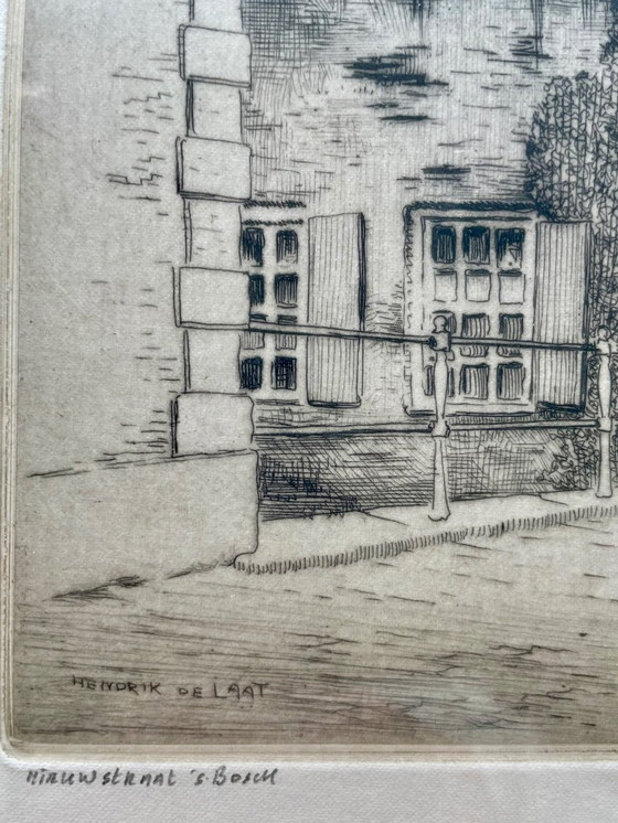 Image 1 of Kunstradierung 's-Hertogenbosch Nieuwstraat - Hendrik de Laat