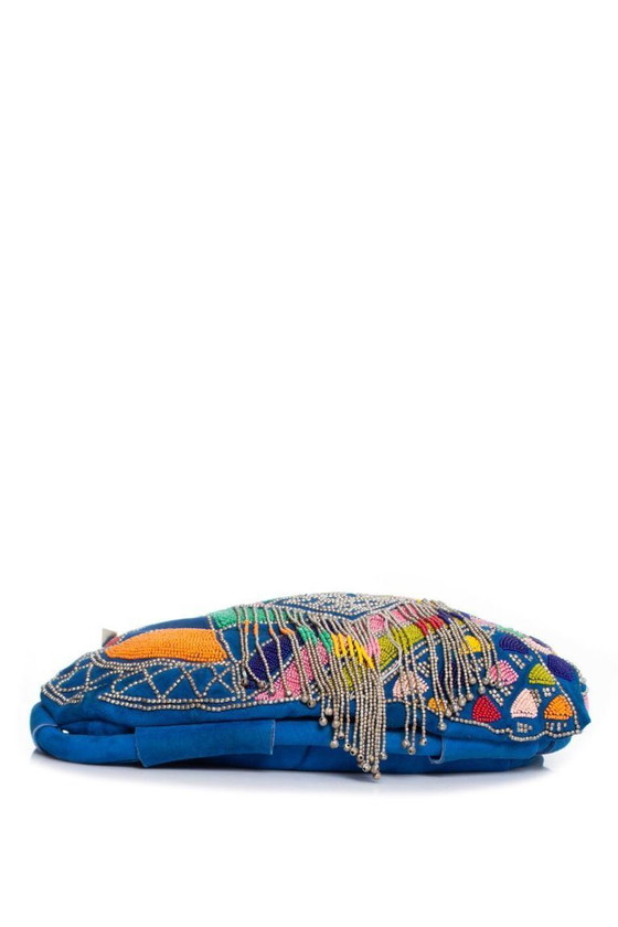 Image 1 of Borsa a tracolla Pucci in pelle scamosciata blu
