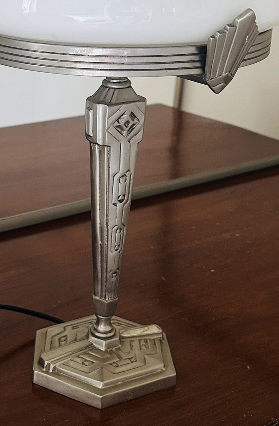 Image 1 of Antike Tischlampe im französischen Art-déco-Stil