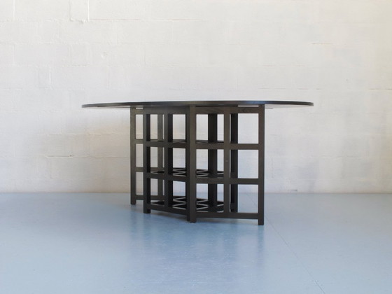 Image 1 of Tavolo in frassino tinto nero di Charles R. Mackintosh, edizione Cassina