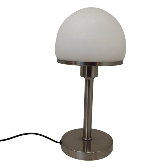 Image 1 of Bauhaus - Table lamp with opaline glass - Attr. To Tecnolumen / Wagenfeld