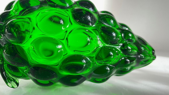Image 1 of Vintage groene glazen druiventros