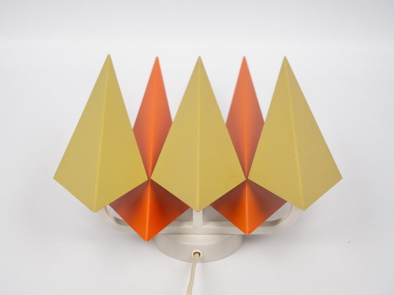 Image 1 of Paire d'appliques vintage danoises Diamant par Holm Sorensen, 1960s