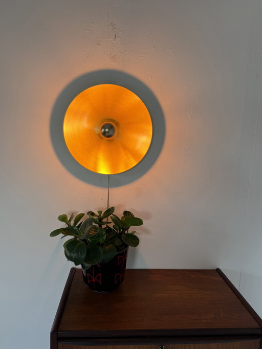 Applique murale vintage « disque » style Space Age, Honsel '70