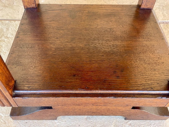 Image 1 of Consolle Art Déco a tre ripiani in noce, anni '30