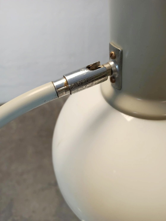 Lampadaire arc Vintage Space Age – Métal, Plastique (photo 9 of 15)