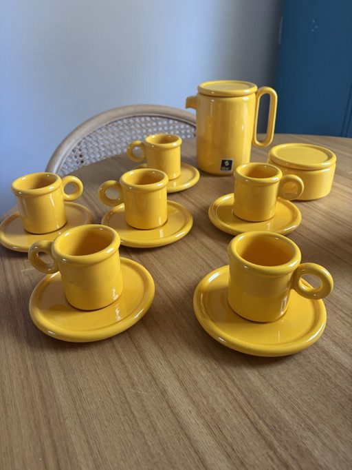 Kaffeeservice aus den 70er Jahren von Pino Spagnolo & Sicart Italy
