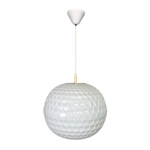 Vintage Pendant Lamp Aloys F. Gangkofner for Erco, Plastic Bulb