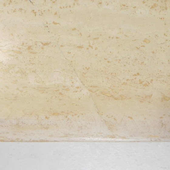 Image 1 of Mid-Century travertine coffee table with oval top, 1970s