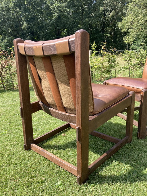 Vintage Brutalist armchair