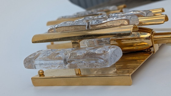 Image 1 of Coppia di lampade da parete in ottone e vetro di Hans Agne Jakobsson