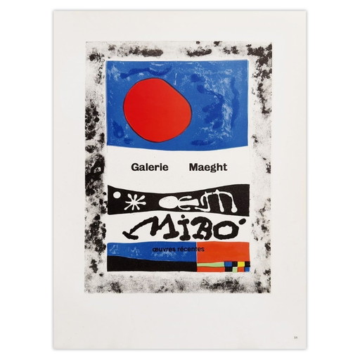 Joan MIRO AF 1953 - Galerie Maeght  poster 1959