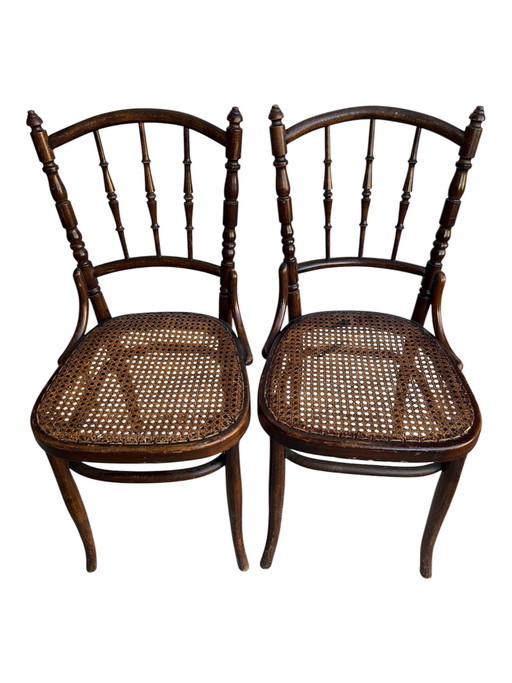 Pair of antique bentwood chairs – Weill & Co (circa 1900)