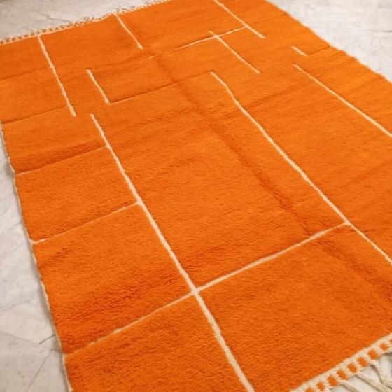 Image 1 of Handmade orange rug, 200cm x 300cm