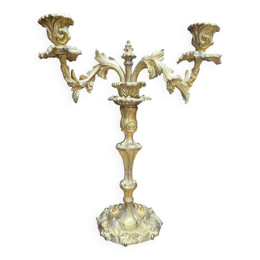 Lampadario in stile rococò. – kandelaars en kaarsen, Bronze, Rococo