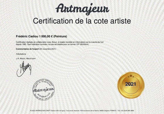 Image 1 of Acrylic on 345g raw canvas. Size 40x30cm.