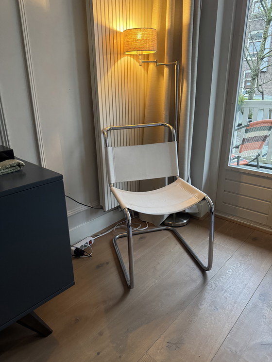 Image 1 of 2 x leren / chrome stoel