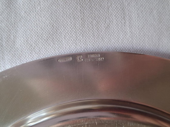 Image 1 of 6 brood en boter bordjes 16 cm zilver Gallia Christofle