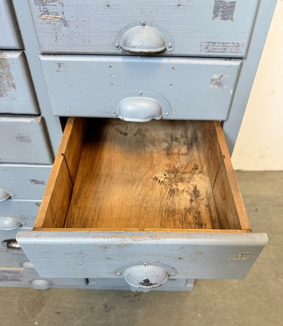 Image 1 of Cassettiera industriale grigia vintage, anni '60