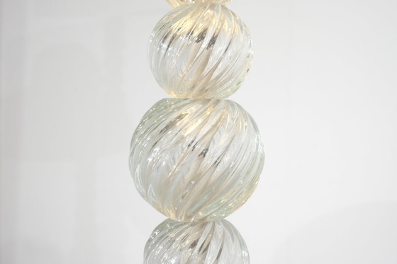 Image 1 of Murano glass and bronze floor lamp attributed to Seguso Vetri, Italy 1950s.