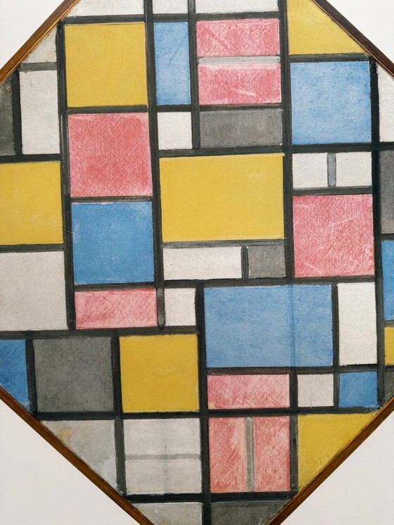 Image 1 of Piet Mondrian (1872-1944), Compositie in ruitvorm, 1919, copyright 1996 ABC/Mondrian Estate/....Imprimé en Hollande/#844