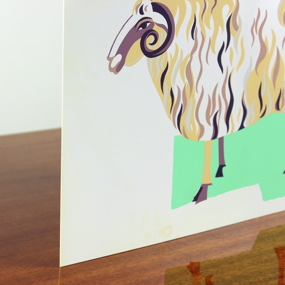 Image 1 of Vintage Czechoslovakian Pop Art Style Wall Panel (1960s)