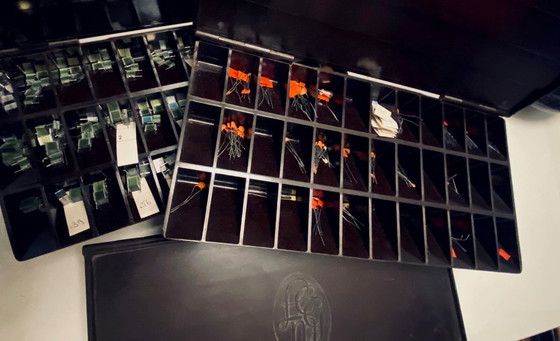 Image 1 of Set aus 3 originalen Malmberg-Briefablagen – Industriegeschichte trifft auf Design