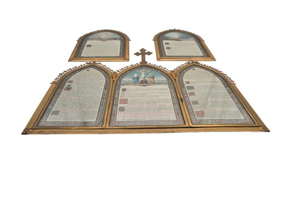 Image 1 of Altar Canon (Altar Cards (Tabellae Lavabo) 19th Century