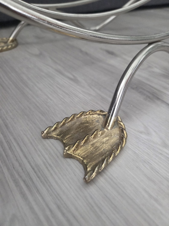 Portariviste vintage “Cigno” | Maison Jansen, circa anni '70 – Brass, Chrome (photo 7 of 15)