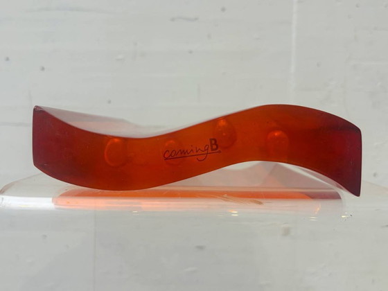 Image 1 of Vaso di design Coming B in vetro acrilico, anni '80