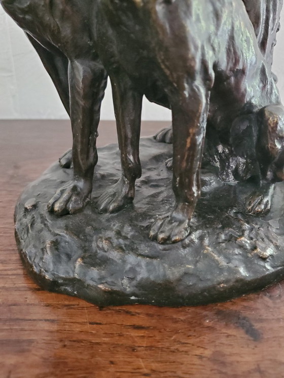 Image 1 of Scultura - Gruppo in bronzo - Firmato Laplanche - XIX secolo (rif. 3759)