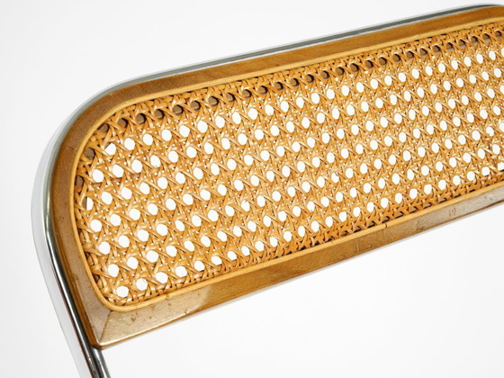 Image 1 of Rare chaise pliante Plia des années 1970 avec canne viennoise, par Giancarlo Piretti pour Castelli